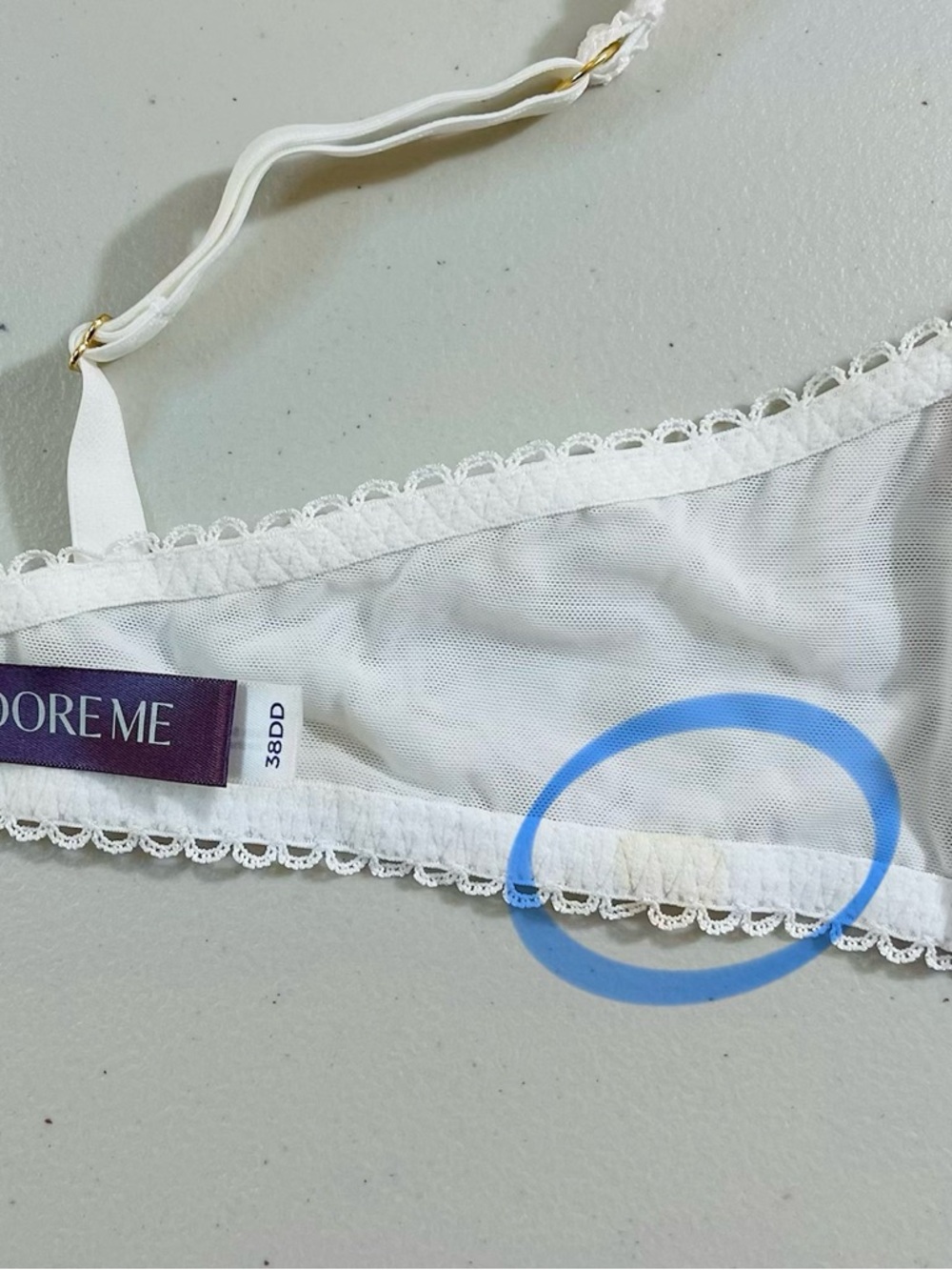 Adore Me Kimmy Push Up Bra Women Size 38DD Lace Feminine Romantic Sexy - Picture 5 of 7